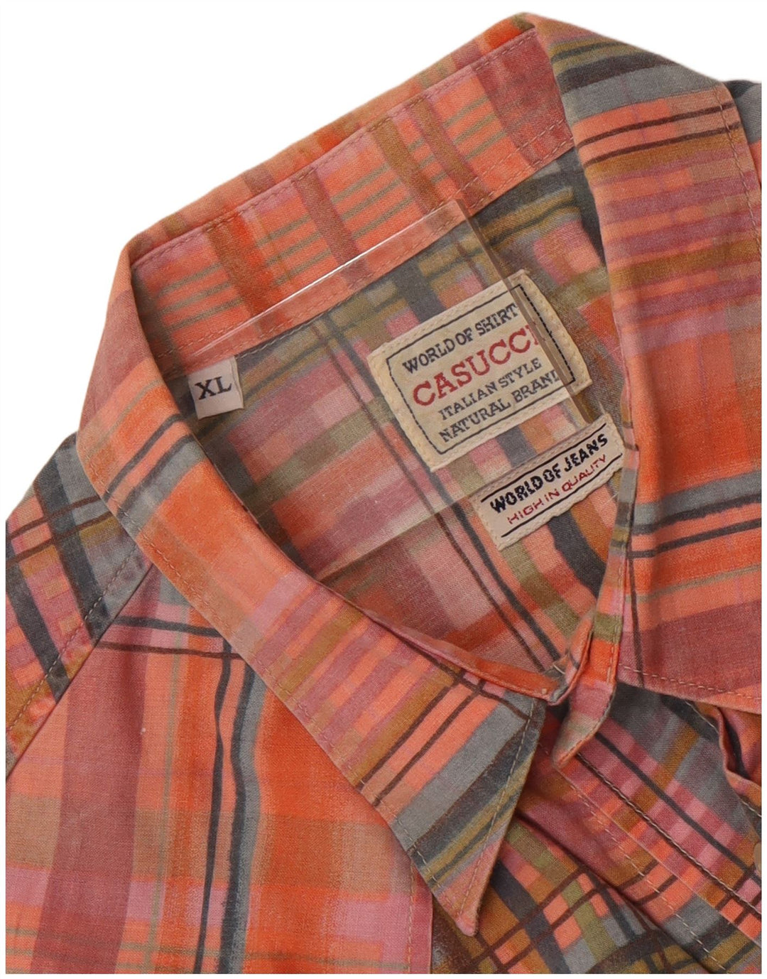 Cămașă fără mâneci pentru bărbați Casucci, XL, cu carouri multicolore