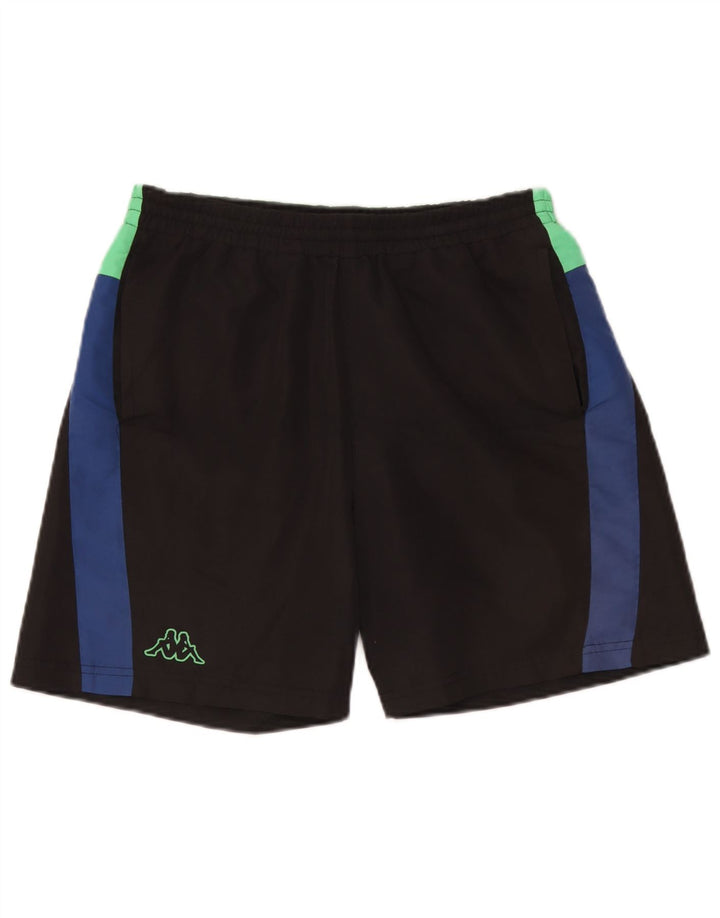 Pantaloni scurți de înot pentru bărbați Kappa, negru mediu, poliester color bloc