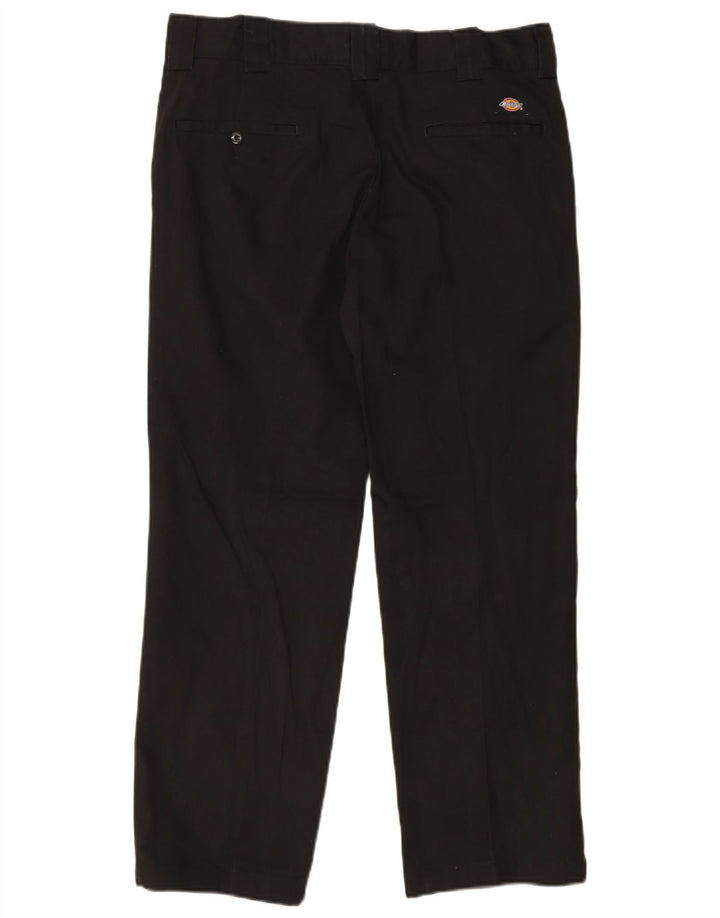 Pantaloni chino slim drepti pentru bărbați Dickies L34 L30 Poliester negru
