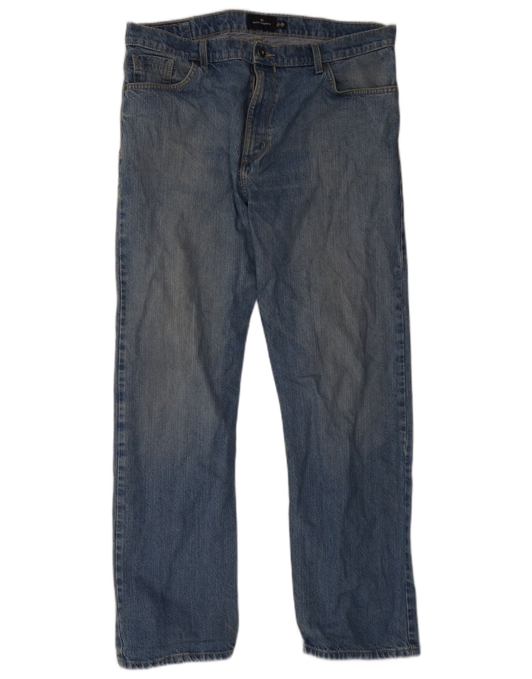 Blugi drepti pentru bărbați Marks & Spencer Blue Harbour W38 L33 Bumbac albastru