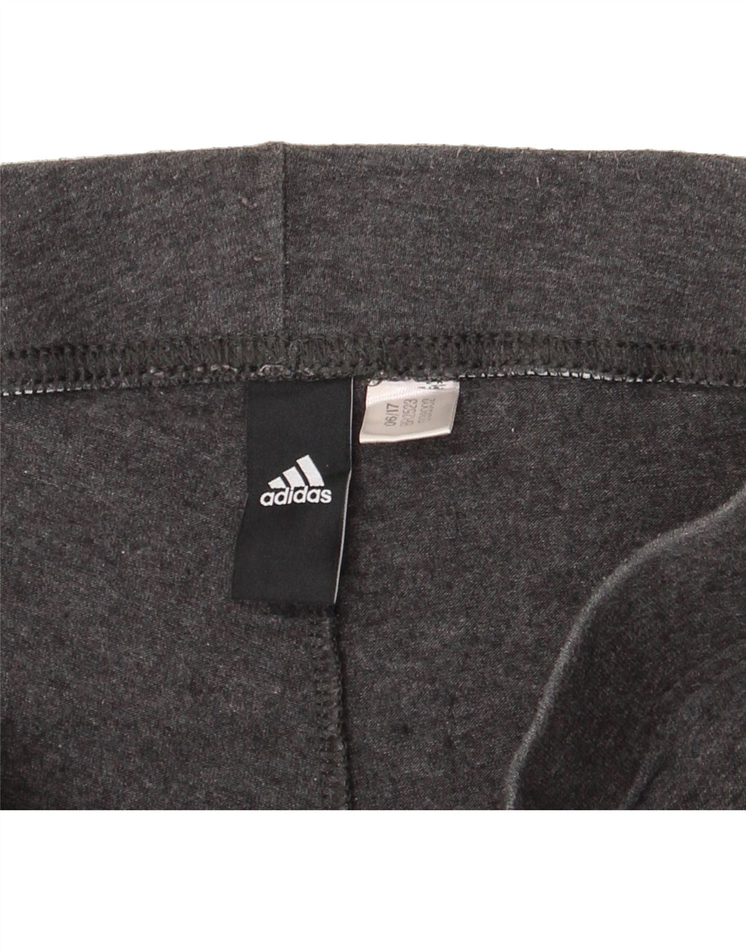 ADIDAS Womens Graphic Leggings UK 12 Medium Grey Vintage Adidas and Second-Hand Adidas from Messina Hembry 
