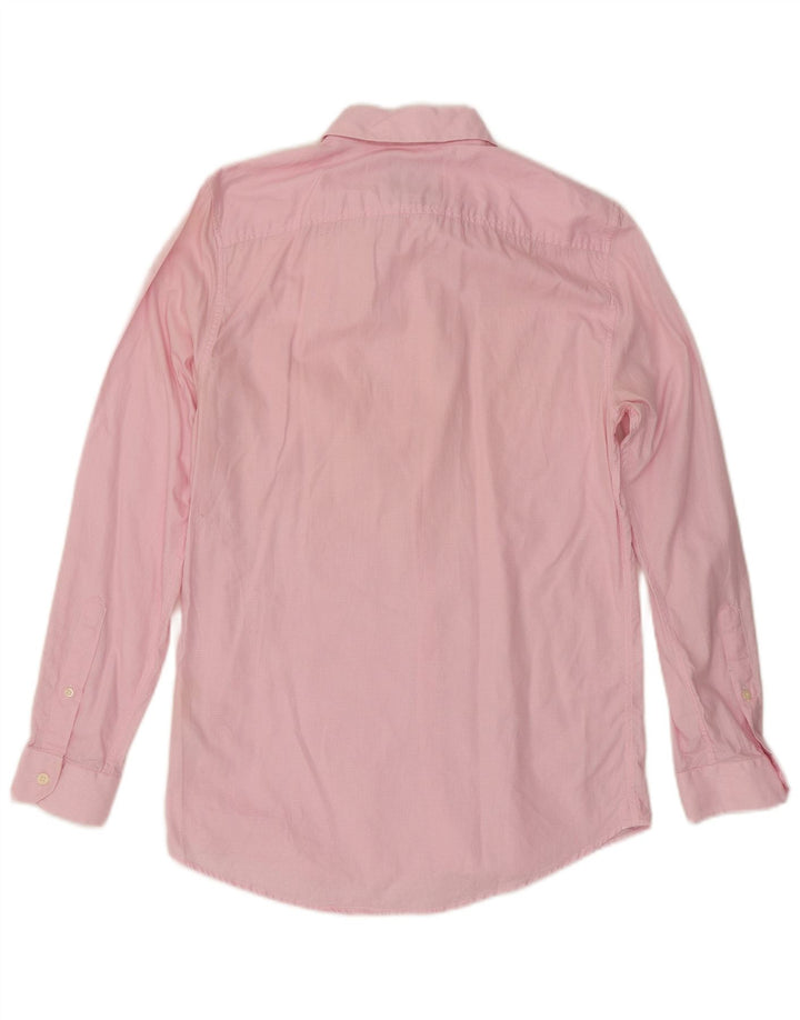 Cămașă Jack Wills pentru bărbați, bumbac mic, roz cu picior de gală