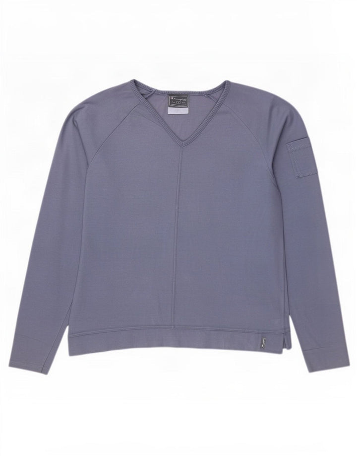 Top pentru femei Champion cu mânecă lungă UK 16 Large Blue