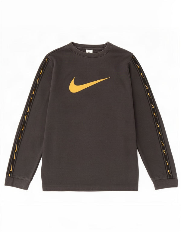 Hanorac cu grafic pentru băieți Nike, 13-14 ani, XL, bumbac color bloc negru