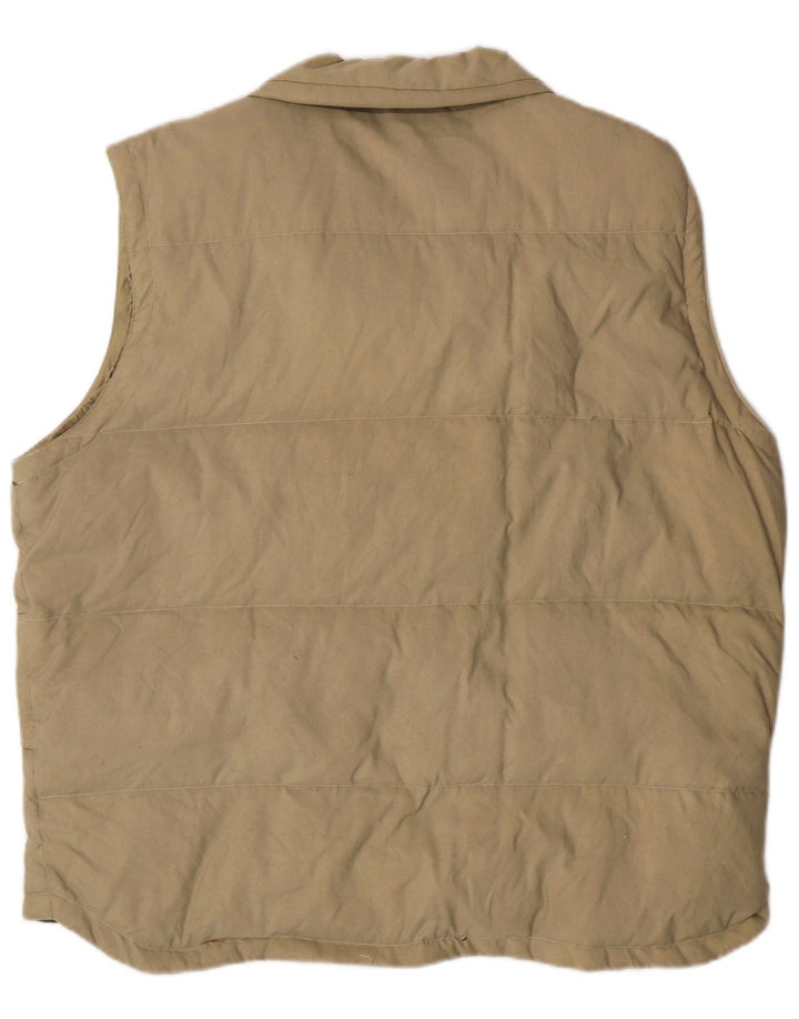 Gilet căptușit pentru bărbați Asics UK 40, mare, bej, poliamidă