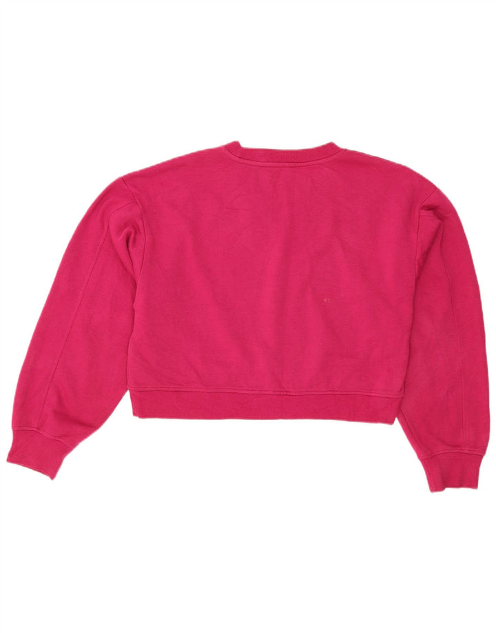Pulover pentru femeie Zara Crop Pulover UK 14, bumbac roz mediu