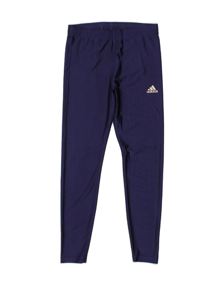 ADIDAS Mens Tracksuit Trousers UK 40/42 Medium Navy Blue Polyamide Vintage Adidas and Second-Hand Adidas from Messina Hembry 