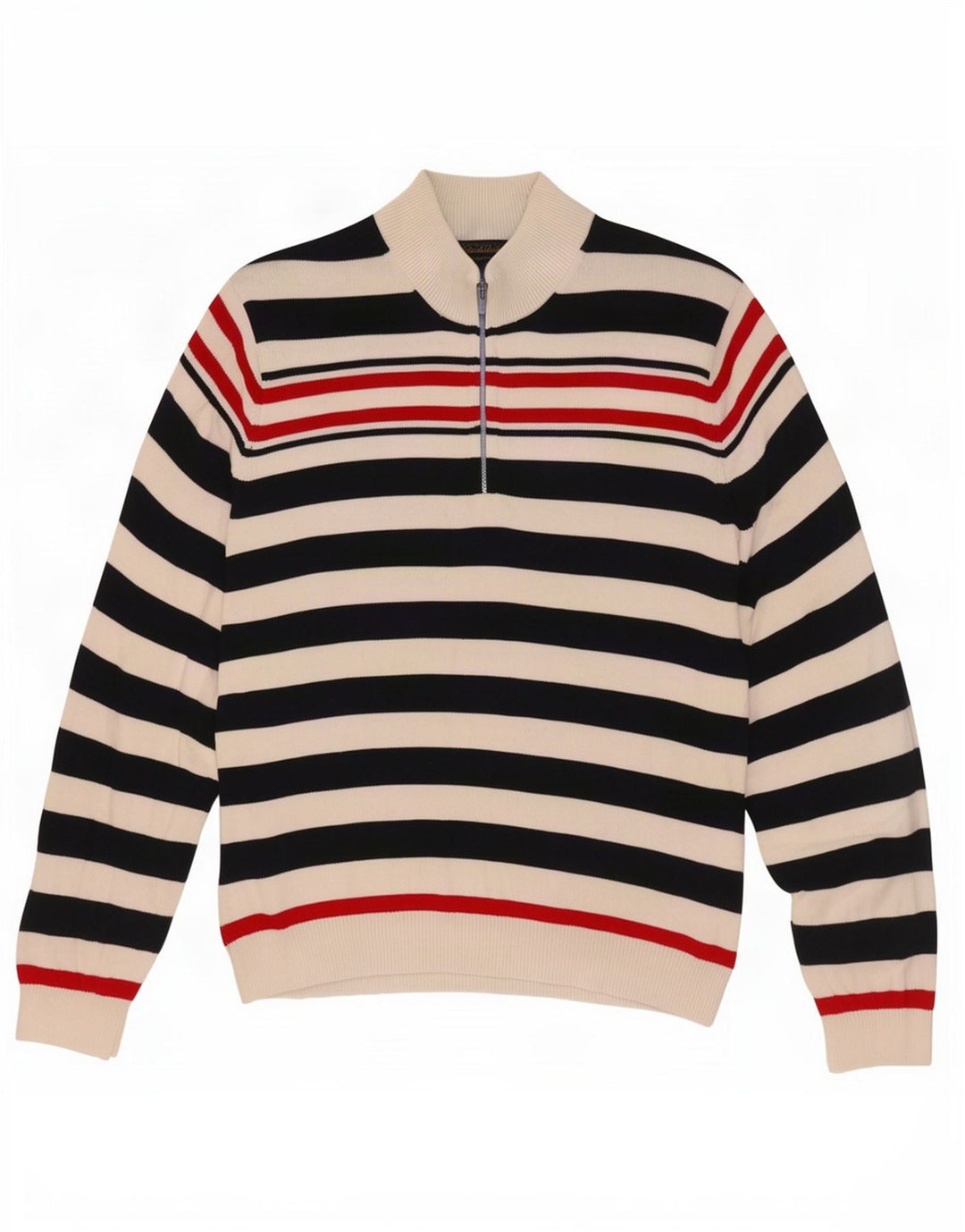 Pulover Brooks Brothers pentru bărbați cu gât cu nasturi, XL, bleumarin, cu dungi