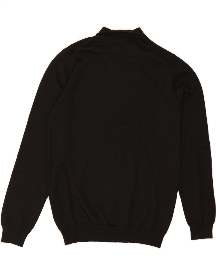 ZARA Womens Turtle Neck Jumper Sweater UK 12 Medium Black Acrylic Vintage Zara and Second-Hand Zara from Messina Hembry 