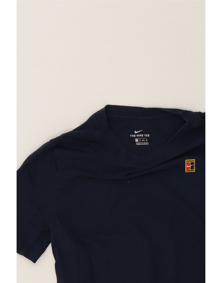NIKE Mens T-Shirt Top XS Navy Blue Cotton Vintage Nike and Second-Hand Nike from Messina Hembry 