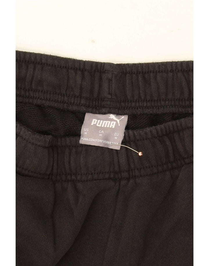 Pantaloni de trening Puma Graphic pentru bărbați Joggeri, bumbac mediu negru