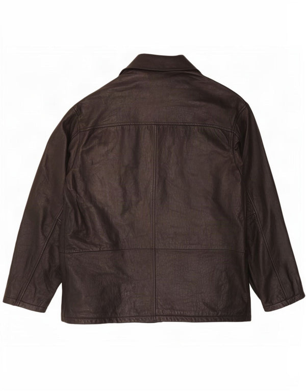 Jachetă de piele pentru bărbați Trapper IT 50 Large Black