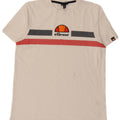 Tricou grafic ELLESSE pentru bărbați Top, mediu, alb, bumbac