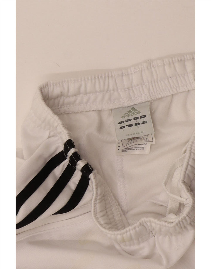 Pantaloni de trening pentru bărbați Adidas Pantaloni de jogging, mari, alb, poliester