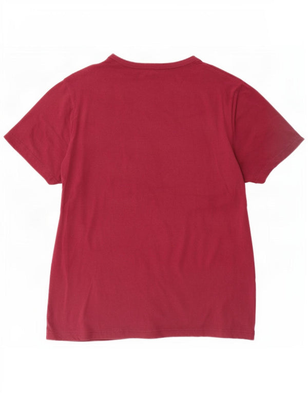 Tricou pentru femei Lyle & Scott Top UK 20 2XL Maroon Cotton