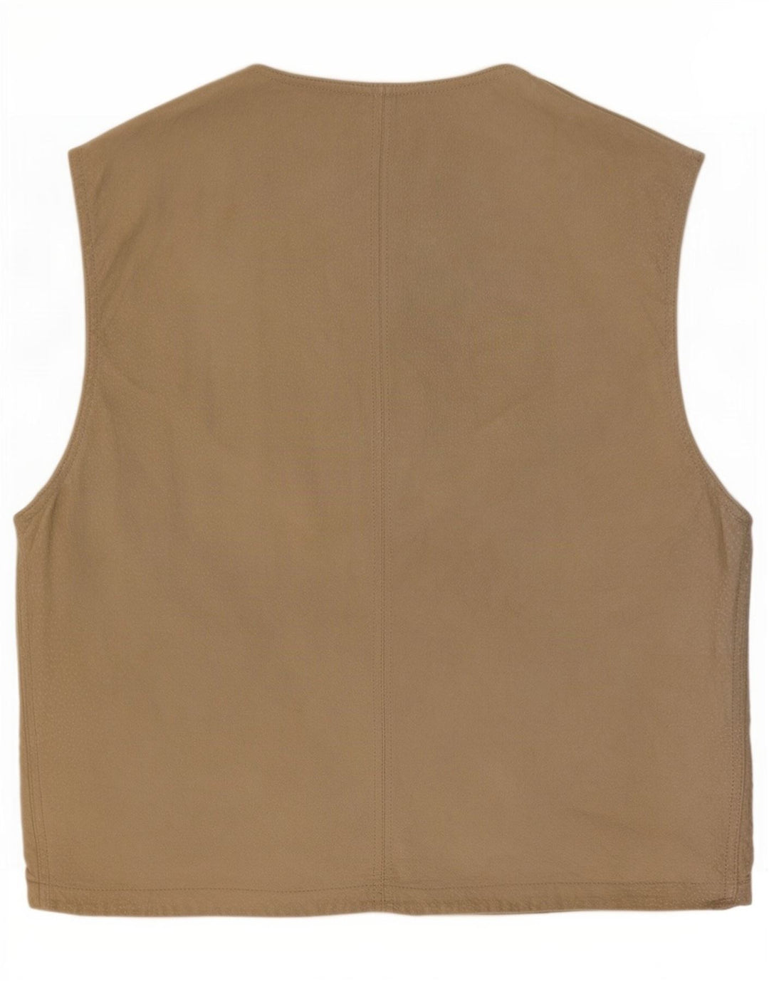 Gilet de piele vintage pentru bărbați din piele intoarsa IT 48 Medium Beige