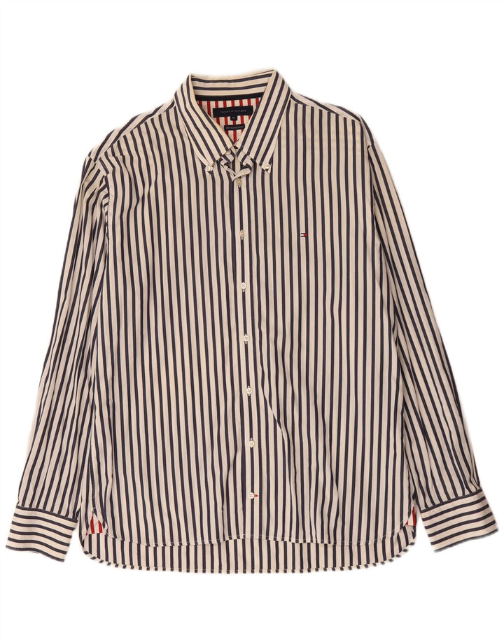 Cămașă pentru bărbați Tommy Hilfiger XL, bumbac cu dungi albe