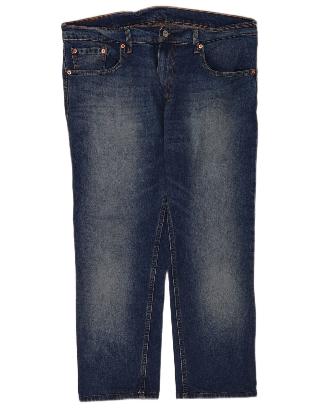 Levi's Mens Cropped Jeans W36 L24 Blue Cotton