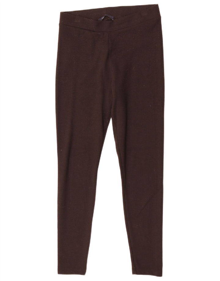 Leggings obișnuiți pentru femei Marks & Spencer UK 12 Poliester maro mediu