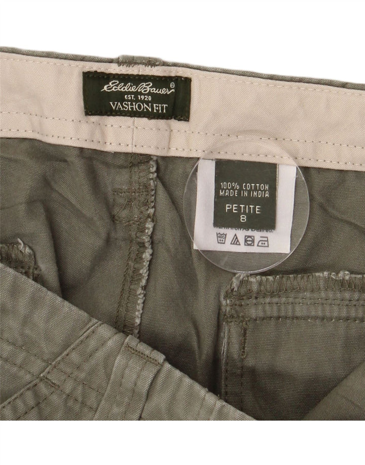 EDDIE BAUER Pantaloni Capri Vashon Fit pentru femei US 8 Medium W32 L22 Kaki