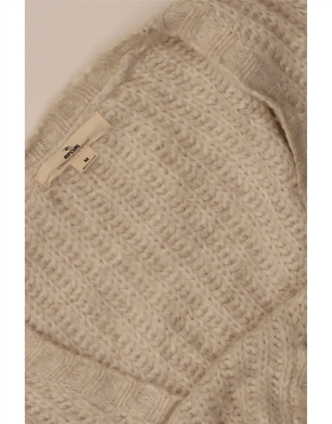 Pulover cardigan supradimensionat pentru femei Rip Curl UK 14 Bej mediu