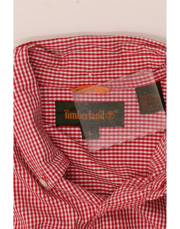 Cămașă pentru bărbați TIMBERLAND, mare, roșu, din bumbac