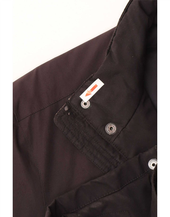 Palton căptușit pentru bărbați Adidas UK 38/40 Poliester mediu negru