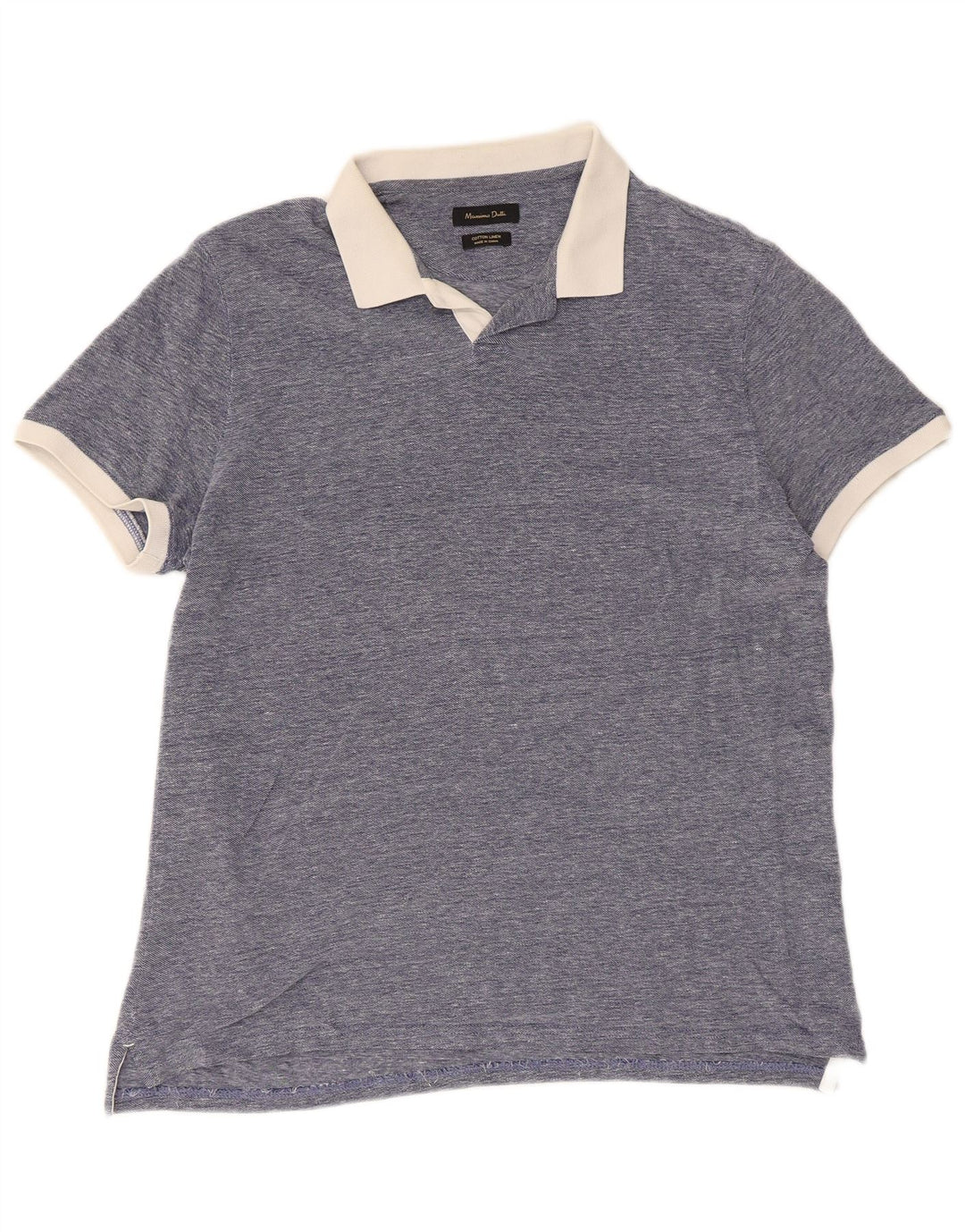 Tricou polo Massimo Dutti Rugby pentru bărbați, mare, albastru, bumbac