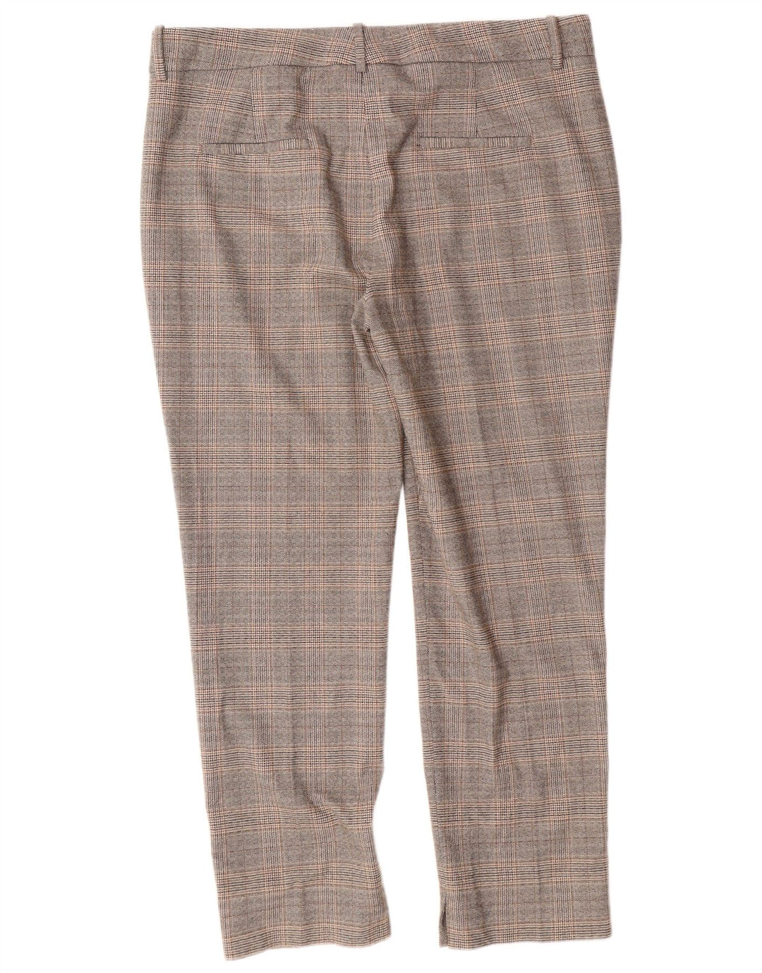 Pantaloni chino pentru femei ZARA Slim Fit EU 42 Large W32 L27 Gri Check