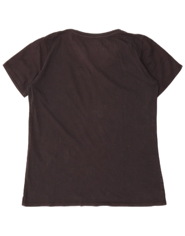 Tricou grafic NIKE pentru femei Athletic Cut Top UK 18 XL bumbac negru