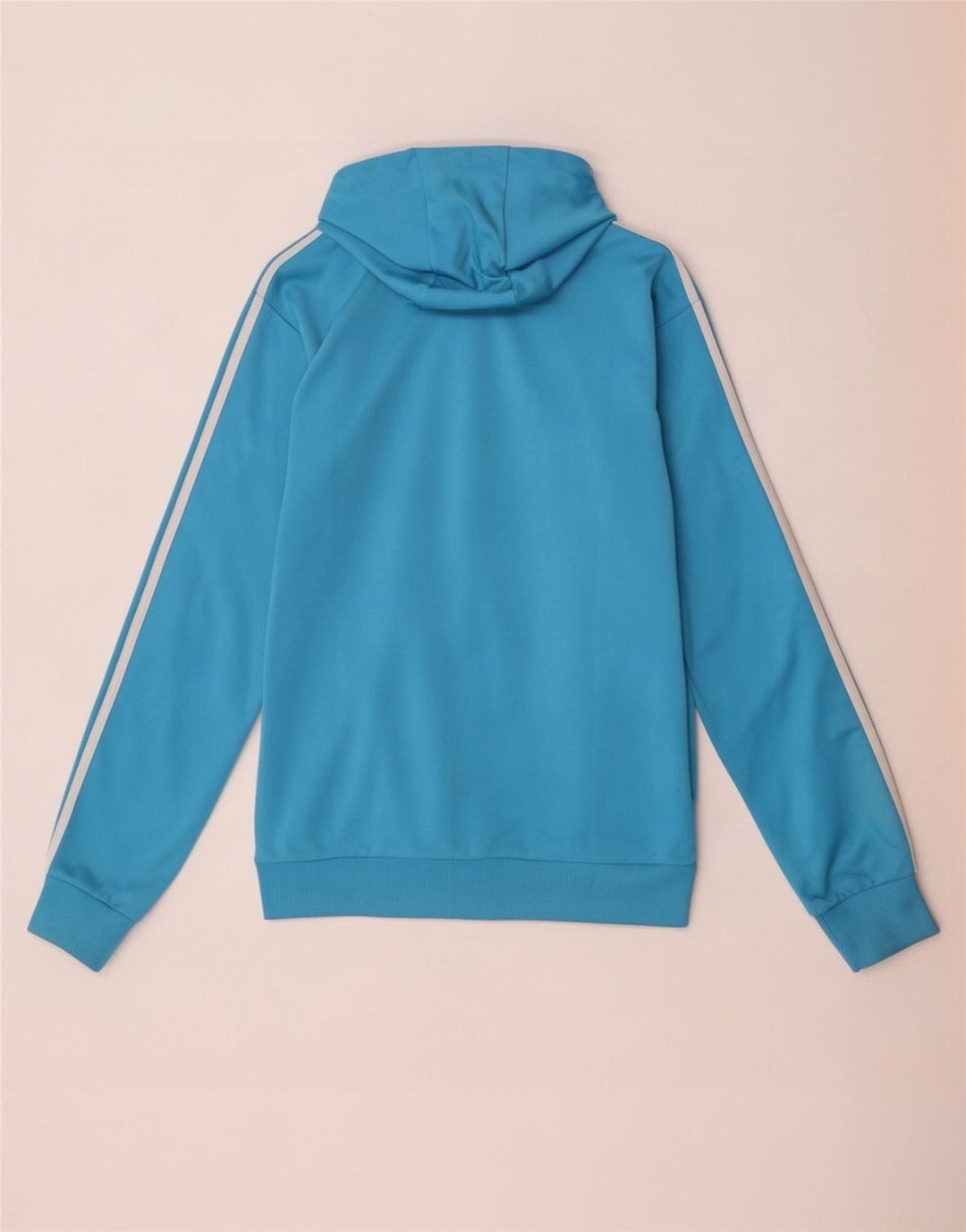 Pulover Adidas pentru bărbați, cu fermoar, poliester mic, albastru