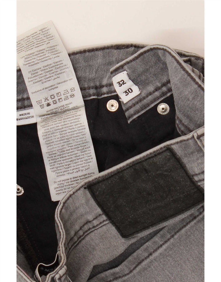 Blugi Jack & Jones GLENN Slim pentru bărbați W32 L30 bumbac gri