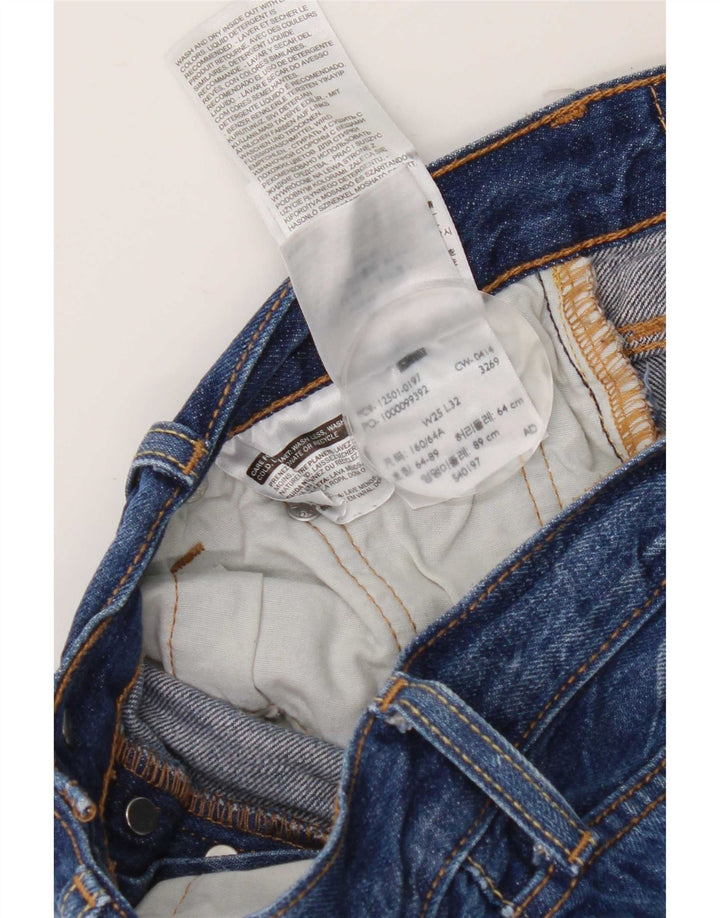 Blugi drepti 501 pentru femei Levi's W25 L27 Bumbac albastru