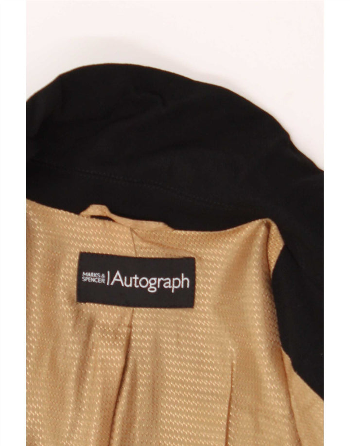 Marks & Spencer Jachetă cu 2 nasturi cu autograf pentru femei UK 8 Small Black