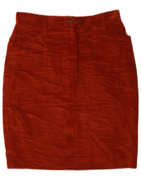 Olivia Hassler Fusta Femei velur IT 44 Medium W28 Bumbac Portocaliu