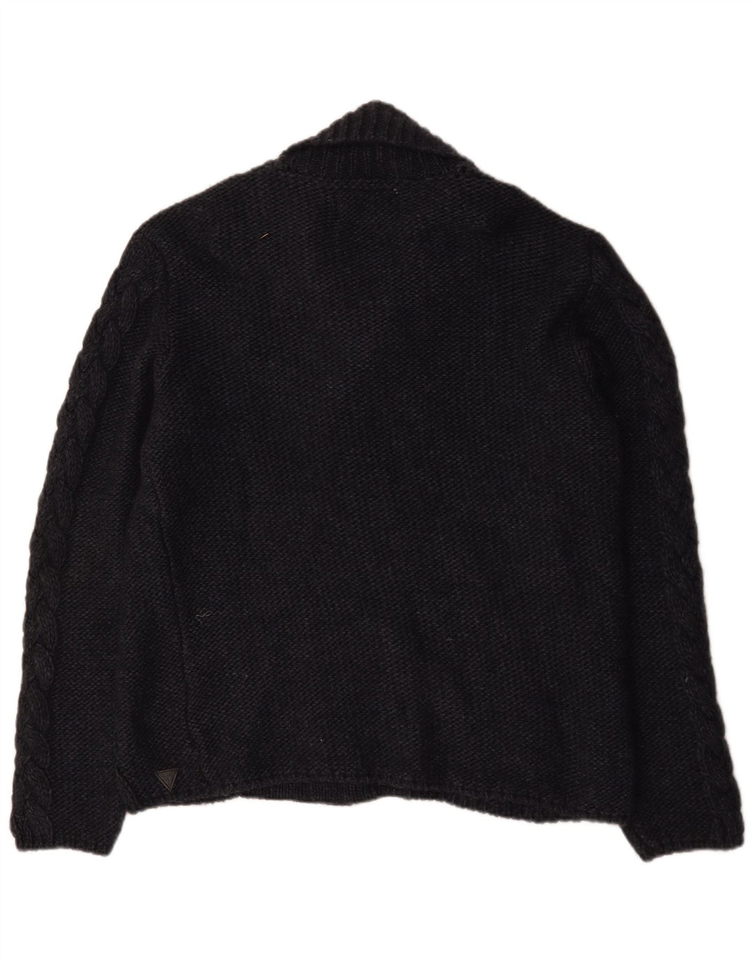 Pulover cardigan pentru bărbați Guess Duffle Buttons, mare, negru, acrilic