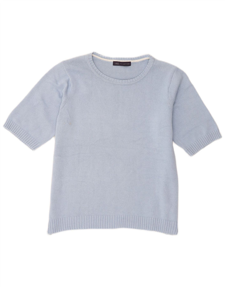 Pulover pentru femei Marks & Spencer cu gât cu barca UK 16 Large Blue