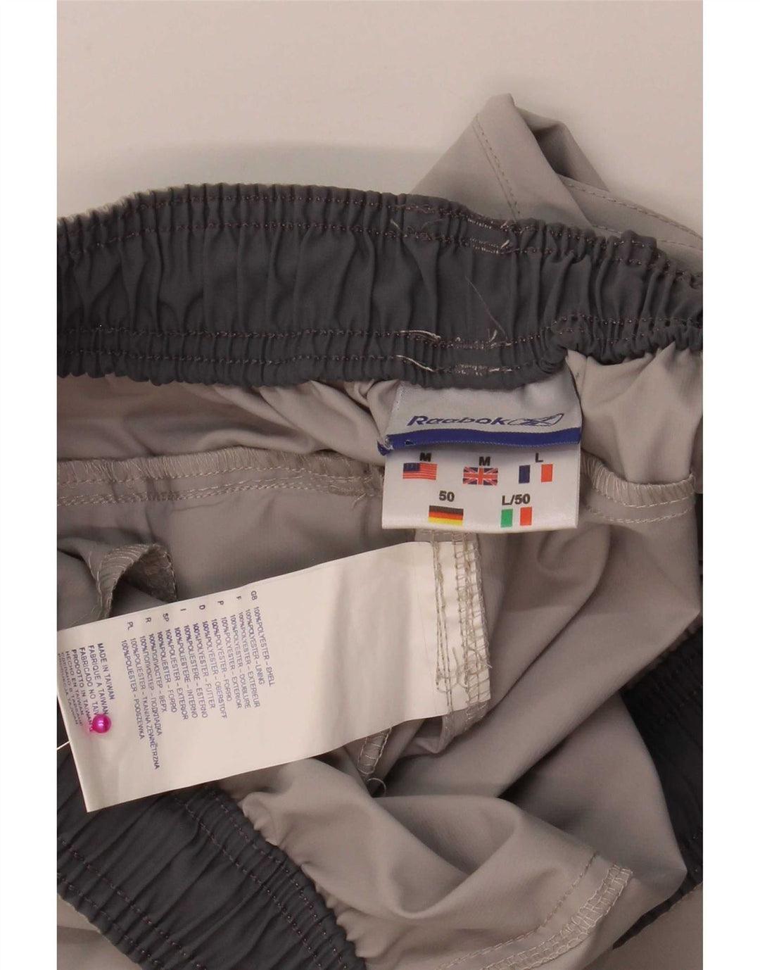 Pantaloni de trening Reebok Capri pentru bărbați, gri mediu, poliester