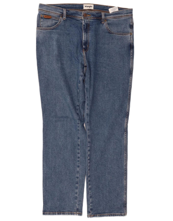 WRANGLER Blugi pentru bărbați Texas Slim W36 L32 Bumbac albastru
