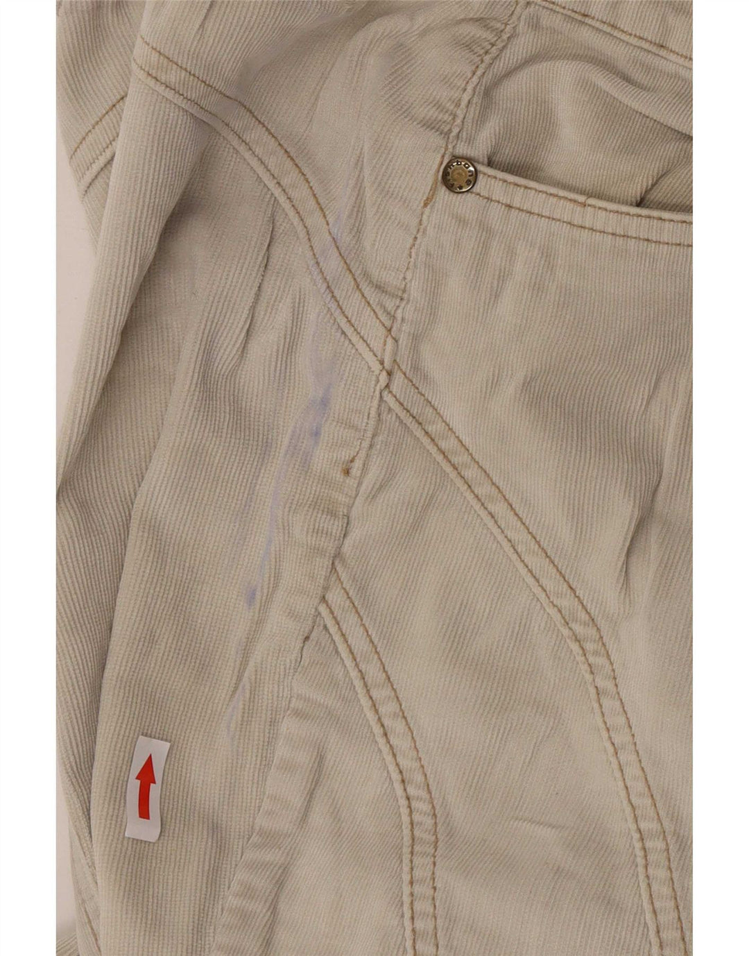 Pantaloni din velur evazat pentru femei Fishbone L27 L32 Bej