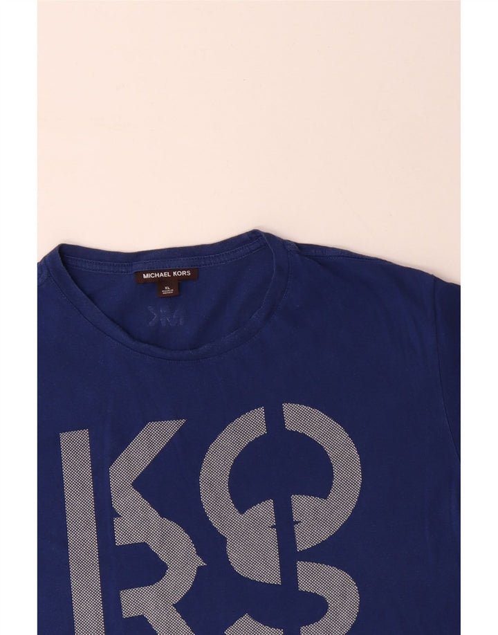 Tricou grafic pentru bărbați MICHAEL KORS Top XL Bumbac albastru