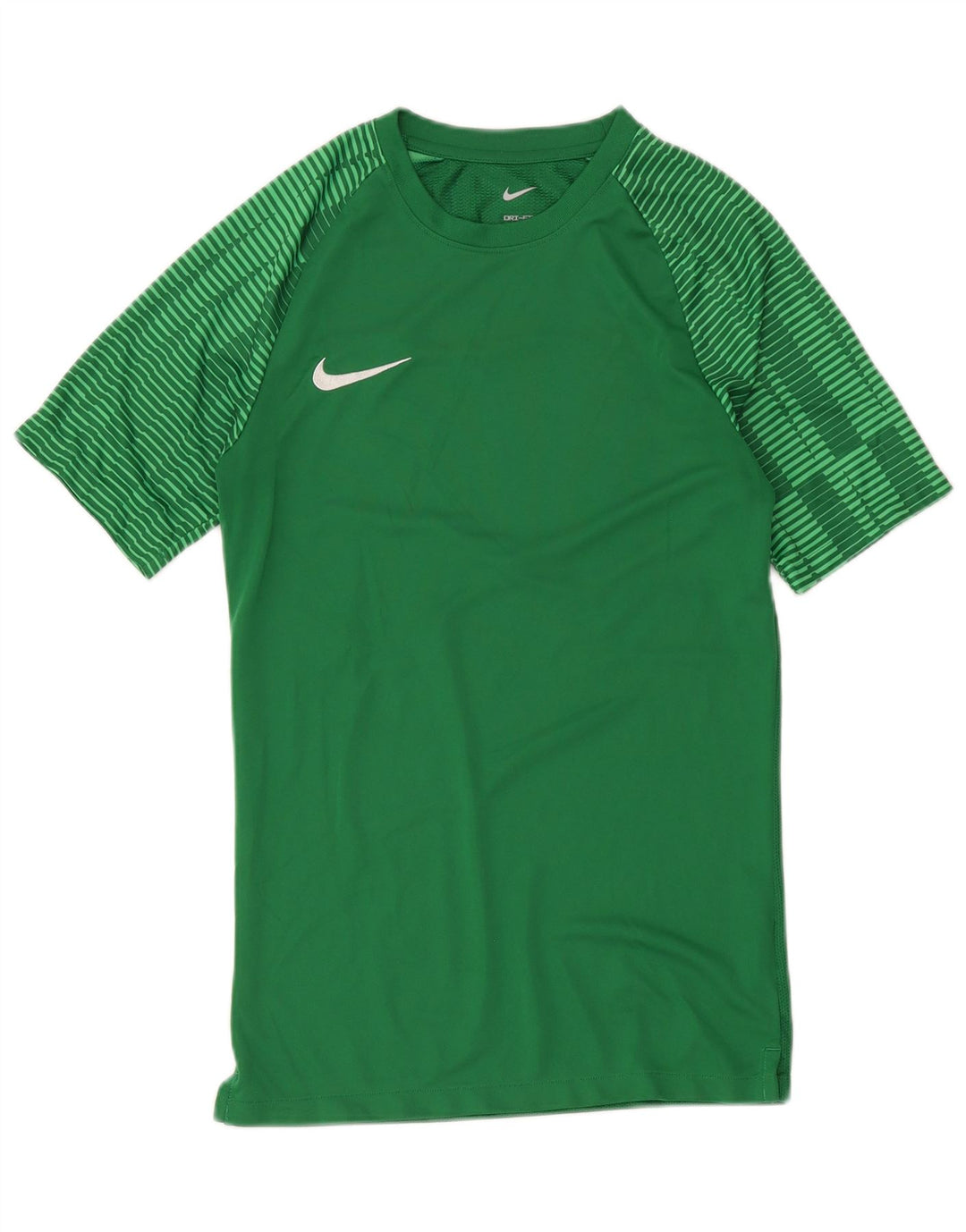 Tricou pentru bărbați Nike Dri Fit Slim Top mic poliester cu dungi verzi