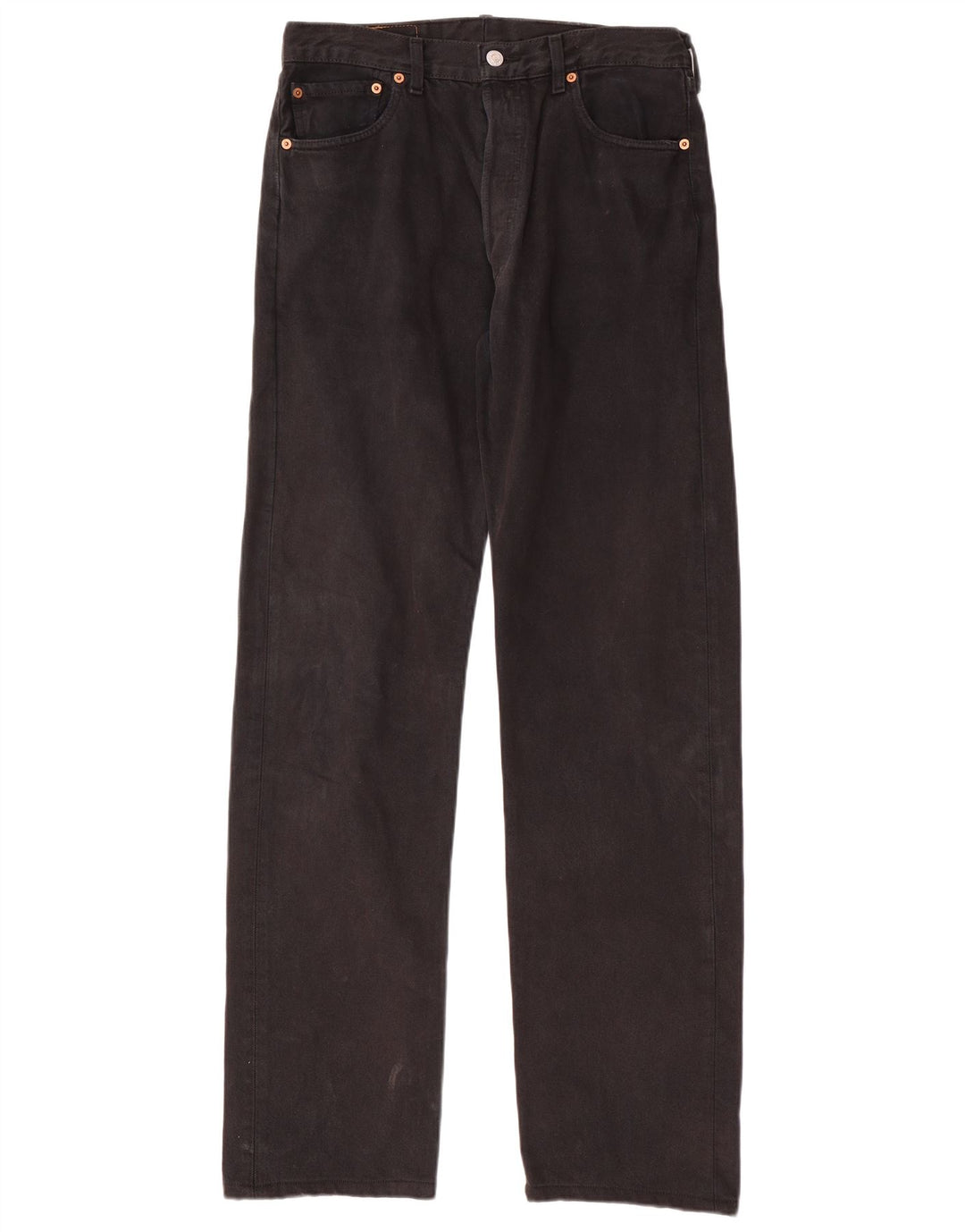 Blugi drepti pentru bărbați LEVI'S 501 W34 L36 bumbac negru