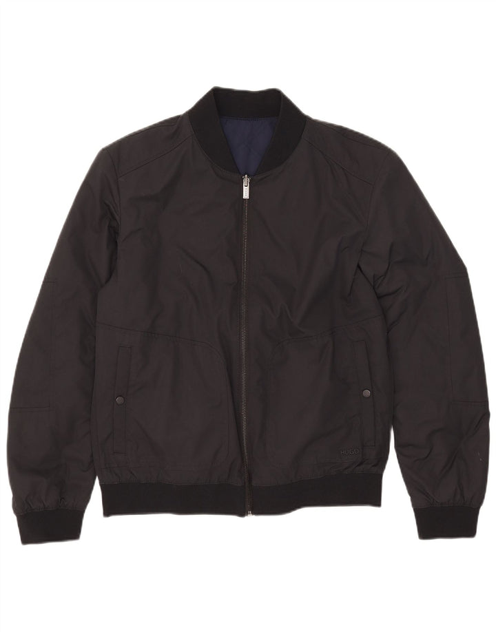 Jachetă reversibilă pentru bărbați Hugo Boss UK 36 Poliamidă neagră mică