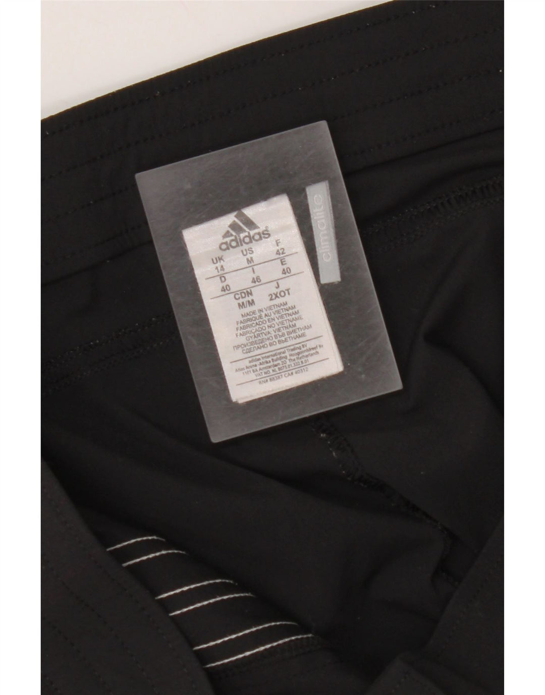 Pantaloni scurți sport pentru femei Climalite Bermuda ADIDAS UK 14 Poliamidă neagră medie