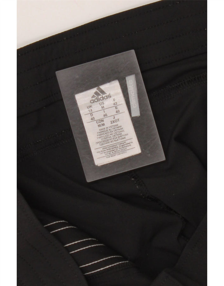 Pantaloni scurți sport pentru femei Climalite Bermuda ADIDAS UK 14 Poliamidă neagră medie