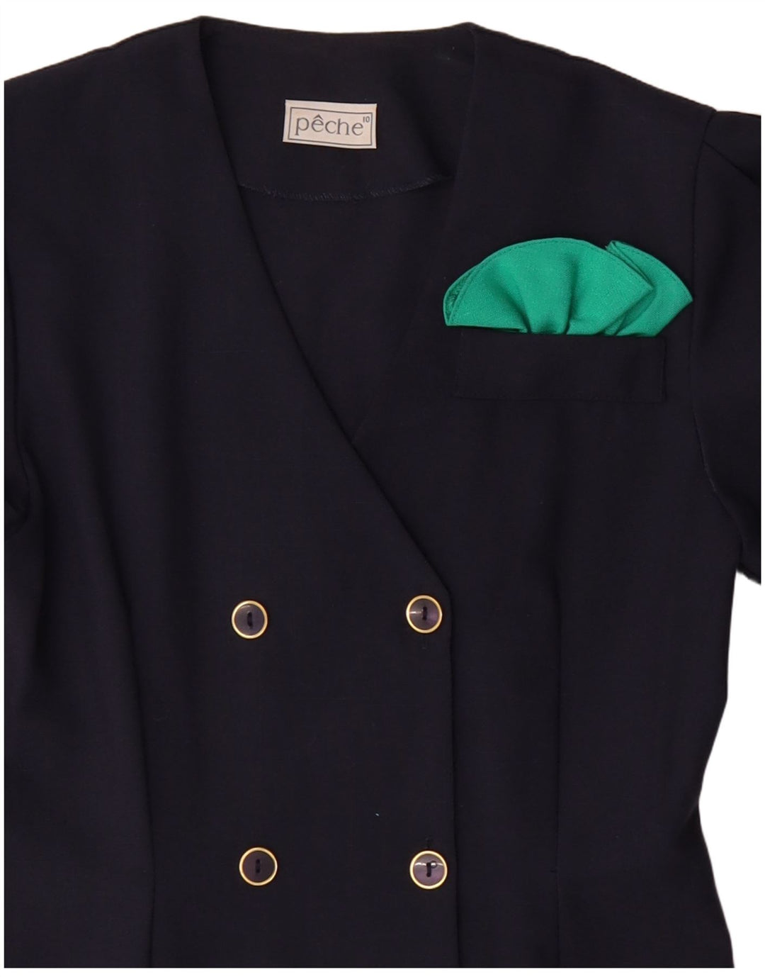 VINTAGE Rochie dublu pentru femei US 10 mare bleumarin