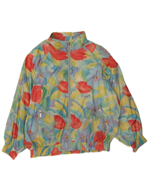 Perry Womens Oversized Tracksuit Top Jacket IT 44 Medium Blue Floral