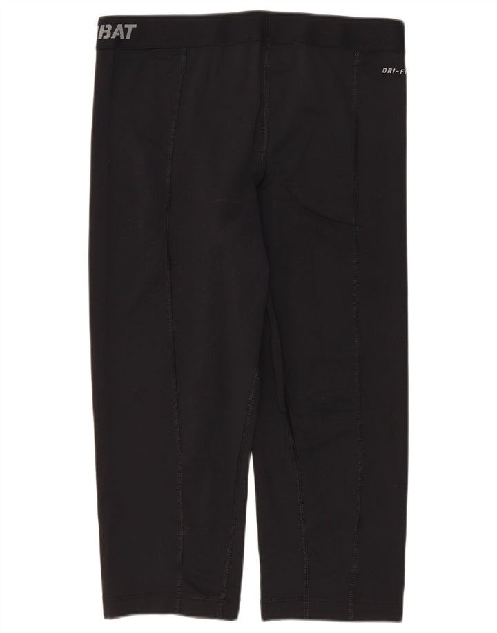 Leggings Nike Dri Fit Graphic Capri pentru femei UK 12 Medium Black