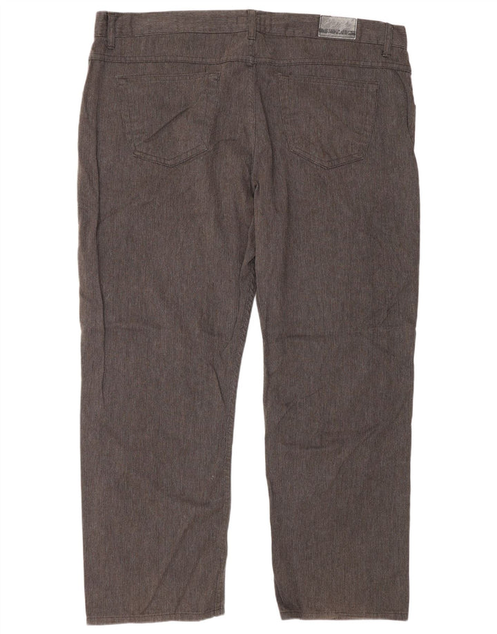 Pantaloni casual pentru bărbați Marks & Spencer Autograph W44 L29 Brown Herringbone